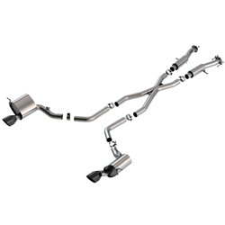 Borla 15-21 Jeep Grand Cherokee SRT 6.4L V8 AWD ATAK Cat-Back Exhaust System - Black Tips T-304SS 140633CB