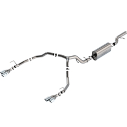 Borla 21-22 Chevrolet Tahoe 6.2L V8 2/4WD 4DR Brushed T-304 Stainless Steel Touring Cat-Back Exhaust 140858