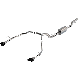 Borla 21-22 Chevrolet Tahoe 6.2L V8 2/4WD 4DR T-304 SS S-Type Cat-Back Exhaust w/ Black Chrome Tips 140859BC