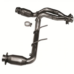 Kooks 09-10 Ford F-150/ Ford Raptor 5.4L 3V 2 1/2in x 2 1/2in OEM Exhaust GREEN Cat Y Pipe 13503300