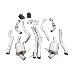 AWE Tuning Audi B9 RS 5 Sportback Touring Edition Exhaust-Non Resonated- Diamond Black RS Style Tips 3015-33114