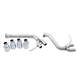 AWE Tuning Porsche Macan Track Edition Exhaust System - Chrome Silver 102mm Tips 3020-42040