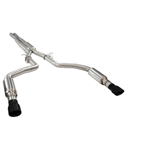 Kooks 2015+ Dodge Charger 3in OEM Style Cat-Back Exhaust w/ 4in Black Slash Cut Tips 31524210