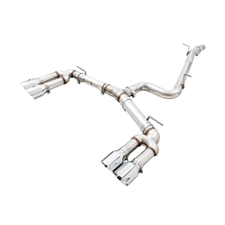 AWE Tuning Audi 8V S3 Track Edition Exhaust w/Chrome Silver Tips 102mm 3015-42142