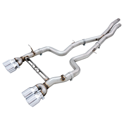 AWE Tuning BMW F8X M3/M4 Track Edition Catback Exhaust - Chrome Silver Tips 3020-42082