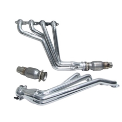 BBK 10-15 Camaro LS3 L99 Long Tube Exhaust Headers With Converters - 1-3/4 Silver Ceramic 40210