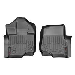 WeatherTech 2015+ Ford F-150 SuperCrew/SuperCab Front FloorLiner - Black 446971V