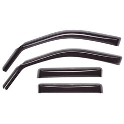 WeatherTech 2015+ Ford F-150 SuperCrew Front and Rear SideWindow Deflectors - Dark Smoke 82765