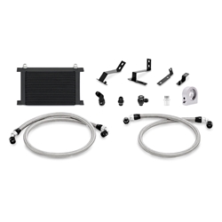 Mishimoto 2016+ Chevy Camaro Oil Cooler Kit w/ Thermostat - Black MMOC-CAM8-16TBK